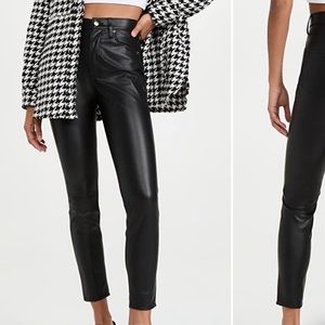 Pistola Black High-Rise Skinny Leather Pants